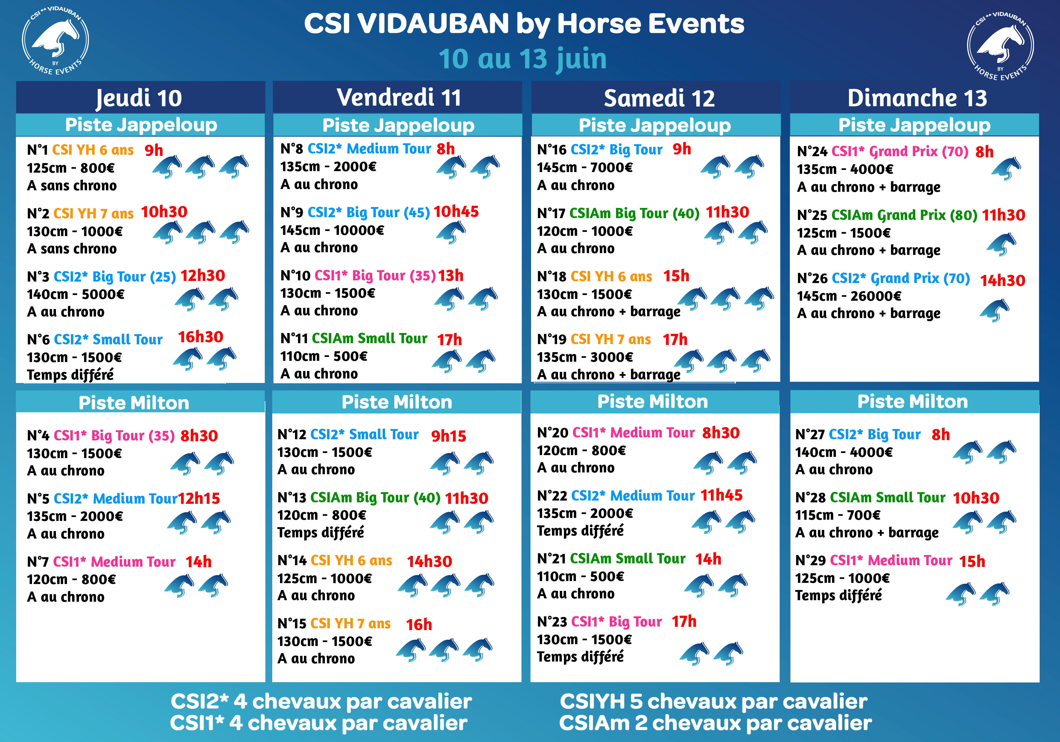 CSI VIDAUBAN WEEK 1 BY HORSE EVENTS / 10/06/2021 - 13/06/2021